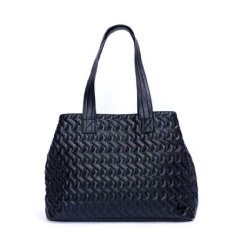 Lug Tempo VL Unisex Tote Bag - Sleek Black, Versatile Travel Pouch with Tic Clos